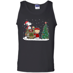 San Francisco 49ers Snoopy The Peanuts Ugly Christmas Sweater  Super Bowl Tank Top - The White Eagles