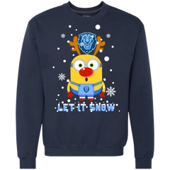Minion Columbia Lions Ugly Christmas Sweaters Let It Snow Sweatshirt - The White Eagles