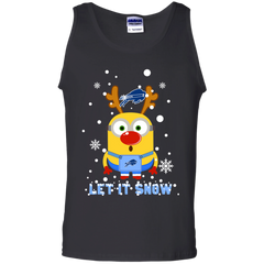 Minion Howard Bison Ugly Christmas Sweaters Let It Snow Tank Top - The White Eagles