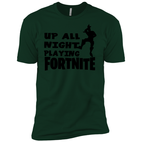 Fortnite Up All Night Playing Fortnite Men's Sleeve Shirt - The White Eagles