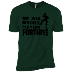 Fortnite Up All Night Playing Fortnite Men's Sleeve Shirt - The White Eagles