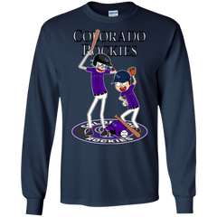 Colorado Rockies Baseball Rick And Morty LS Cotton T-Shirt - The White Eagles