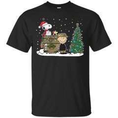 New Orleans Saints Snoopy The Peanuts Ugly Christmas Sweater  Super Bowl Cotton T-Shirt - The White Eagles