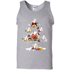 Christmas Is Coming Baseball Santa Claus Ugly Christmas Sweater Tank Top - The White Eagles