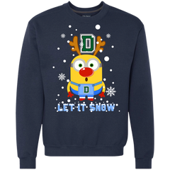 Minion Dartmouth Big Green Ugly Christmas Sweaters Let It Snow Sweatshirt - The White Eagles