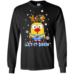 Minion Florida A&m Rattlers Ugly Christmas Sweaters Let It Snow LS Cotton T-Shirt - The White Eagles