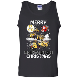 Appalachian State Mountaineers T Shirts Minions Santa Claus Merry Christmas Tank Top - The White Eagles
