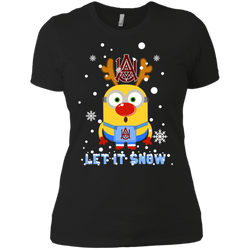 Minion Alabama A&_m Bulldogs Ugly Christmas Sweaters Let It Snow Ladies' Shirt - The White Eagles