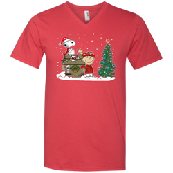 Kansas City Chiefs Snoopy The Peanuts Ugly Christmas Sweater  Super Bowl Men's V-Neck T-Shirt - The White Eagles