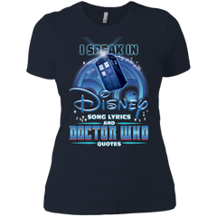 I Speak In Disney Song Lyrics And Doctor Who Quotes Shirt Ladies' Shirt - The White Eagles