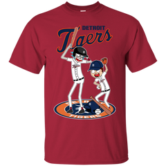 Detroit Tigers Baseball Rick And Morty Cotton T-Shirt - The White Eagles
