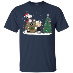 Oakland Raiders Snoopy The Peanuts Ugly Christmas Sweater  Super Bowl Cotton T-Shirt - The White Eagles