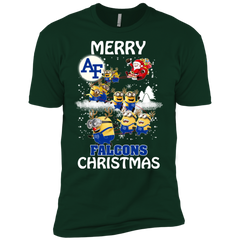 Air Force Falcons T Shirts Minions Santa Claus Merry Christmas Hoodies Sweatshirts Men's Sleeve Shirt - The White Eagles