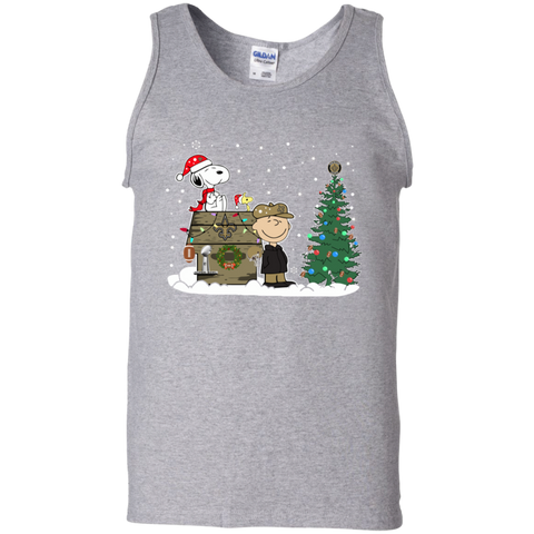 New Orleans Saints Snoopy The Peanuts Ugly Christmas Sweater  Super Bowl Tank Top - The White Eagles
