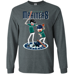 Seattle Mariners Baseball Rick And Morty LS Cotton T-Shirt - The White Eagles