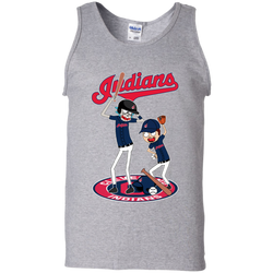 Cleveland Indians Baseball Rick And Morty Tank Top - The White Eagles