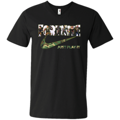 Fortnite Nike Camo Just Play It Shirts Men's V-Neck T-Shirt - The White Eagles