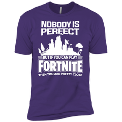 Fortnite Nobody Is Perfect But If You Can Play Fortnite Men's Sleeve Shirt - The White Eagles