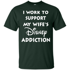 I Work To Support My Wife's Disney Addiction - Disney Shirt Cotton T-Shirt - The White Eagles