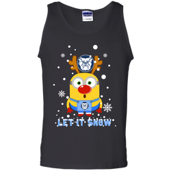 Minion Butler Bulldogs Ugly Christmas Sweaters Let It Snow Tank Top - The White Eagles