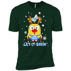Minion Los Angeles Dodgers  Ugly Christmas Sweaters Let It Snow Men's Sleeve Shirt - The White Eagles