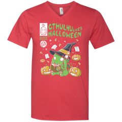 Cthulhu Likes Halloween Shirt Men's V-Neck T-Shirt - The White Eagles