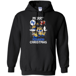 Air Force Falcons Ugly Christmas Sweaters Minions Santa Claus Merry Christmas Hoodies Sweatshirts Hoodie - The White Eagles