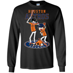 Houston Astros Baseball Rick And Morty LS Cotton T-Shirt - The White Eagles