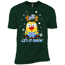 Minion New Hampshire Wildcats Ugly Christmas Sweaters Let It Snow Men's Sleeve Shirt - The White Eagles