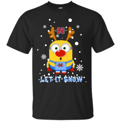 Minion Nicholls Colonels Ugly Christmas Sweaters Let It Snow Cotton T-Shirt - The White Eagles