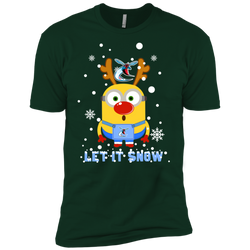 Minion Delaware State Hornets Ugly Christmas Sweaters Let It Snow Men's Sleeve Shirt - The White Eagles