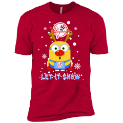 Minion New York Yankees  Ugly Christmas Sweaters Let It Snow Men's Sleeve Shirt - The White Eagles