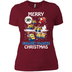 Kent State Golden Flashes Ugly Christmas Sweaters Minions Santa Claus Merry Christmas Ladies' Shirt - The White Eagles