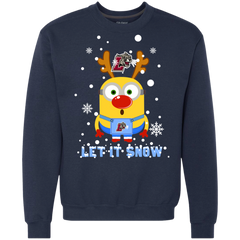 Minion Lafayette Leopards Ugly Christmas Sweaters Let It Snow Sweatshirt - The White Eagles