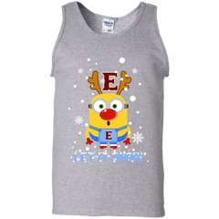 Minion Elon Phoenix Ugly Christmas Sweaters Let It Snow Tank Top - The White Eagles