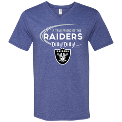 Dilly Dilly Raiders A True Friend Of The Raiders Men's V-Neck T-Shirt - The White Eagles
