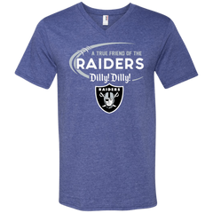 Dilly Dilly Raiders A True Friend Of The Raiders Men's V-Neck T-Shirt - The White Eagles