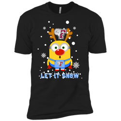Minion Fordham Rams Ugly Christmas Sweaters Let It Snow Men's Sleeve Shirt - The White Eagles