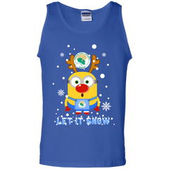 Minion Norfolk State Spartans Ugly Christmas Sweaters Let It Snow Tank Top - The White Eagles