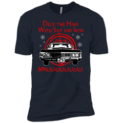 Deck The Halls With Salt And Iron Impala Lalalalalalala Supernatural Ugly Christmas Sweater Men's Sleeve Shirt - The White Eagles