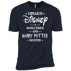 I Speak In Disney Song Lyrics And Harry Potter Quotes Shir Men's Sleeve Shirt - The White Eagles