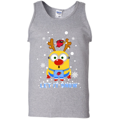Minion Lamar Cardinals Ugly Christmas Sweaters Let It Snow Tank Top - The White Eagles
