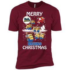 Ucla Bruins Ugly Christmas Sweaters Minions Santa Claus Merry Christmas Men's Sleeve Shirt - The White Eagles