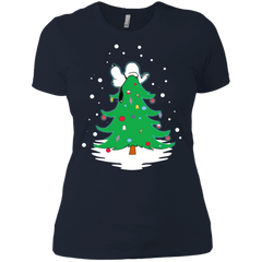 Snoopy Tree Christmas The Peanuts Movie Ladies' Shirt - The White Eagles