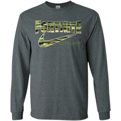 Fortnite Nike Just Play It Camo LS Cotton T-Shirt - The White Eagles