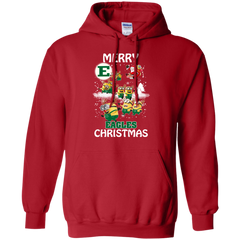 Eastern Michigan Eagles Ugly Christmas Sweaters Minions Santa Claus Merry Christmas Hoodie - The White Eagles