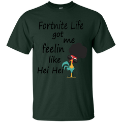 Fortnite Life Got Me Feelin Like Hei Hei Cotton T-Shirt - The White Eagles