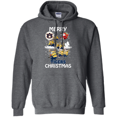 Auburn Tigers T Shirts Minions Santa Claus Merry Christmas Hoodie - The White Eagles