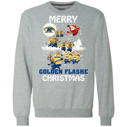 Kent State Golden Flashes Ugly Christmas Sweaters Minions Santa Claus Merry Christmas Sweatshirt - The White Eagles