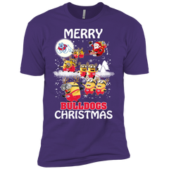 Fresno State Bulldogs Ugly Christmas Sweaters Minions Santa Claus Merry Christmas Men's Sleeve Shirt - The White Eagles